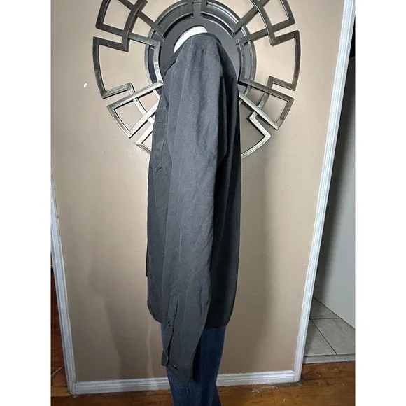 Santa Cruz Skateboard Longsleeve Button Up Shirt Screaming Hand‎ Utility Black - Picture 6 of 16